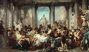 Thomas Couture The Romans of the Decadence oil painting